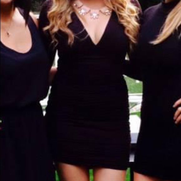 Guess Dresses & Skirts - Guess Ruched Black Dress